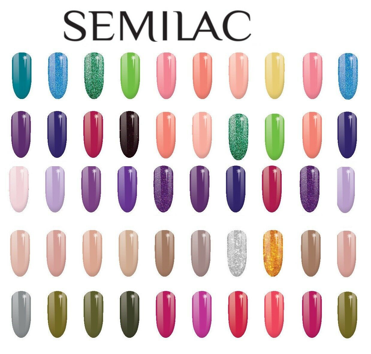 Semilac Led Uv Nagellack Hybrid Polish Gel 200+ Farben Zum Wahl 7 Ml