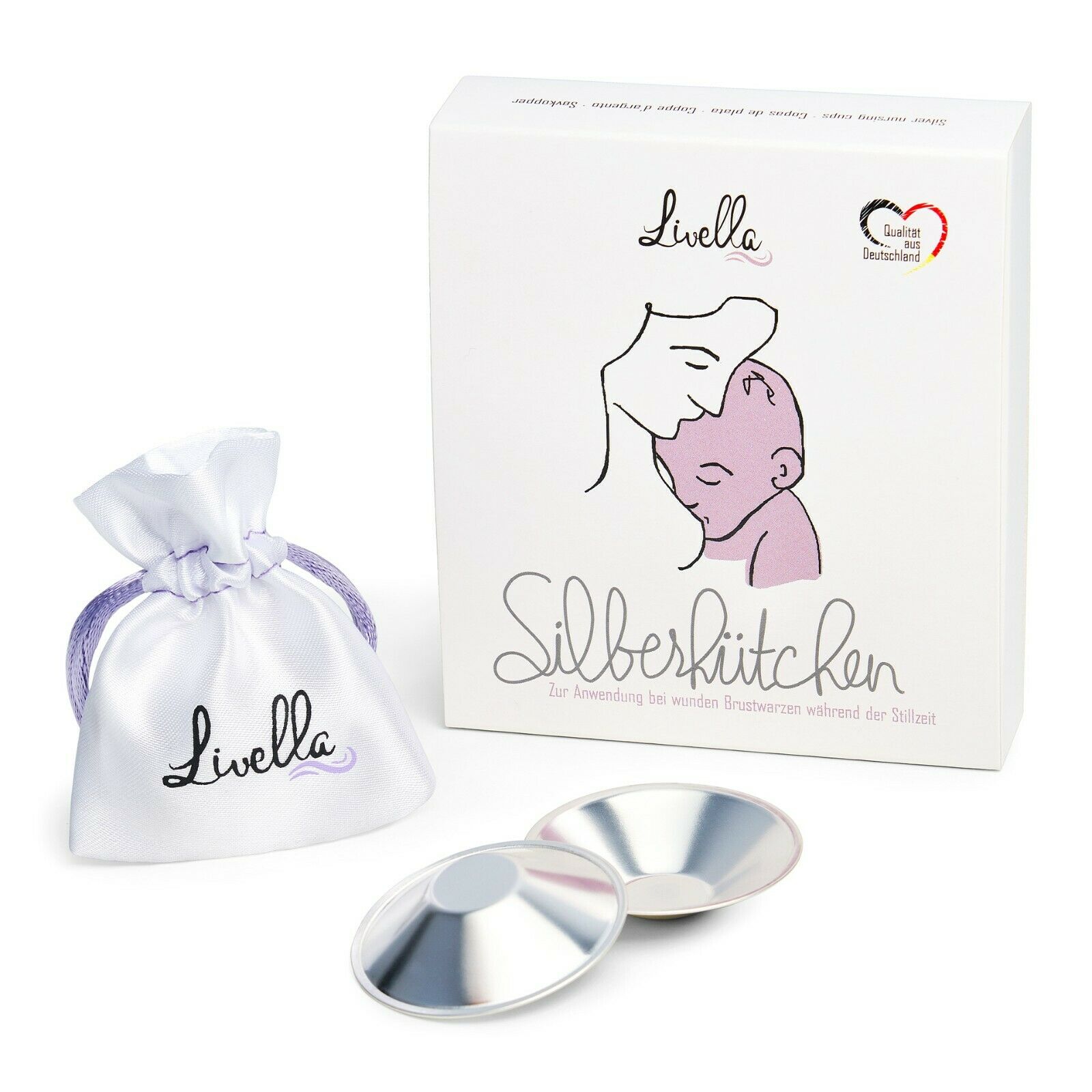 Livella Silberhütchen | Schützt Und Beruhigt Bei Wunden Brustwarzen | Stillzeit